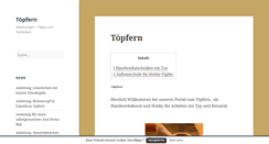 Desktop Screenshot of anleitung-zum-toepfern.de