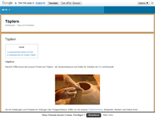 Tablet Screenshot of anleitung-zum-toepfern.de